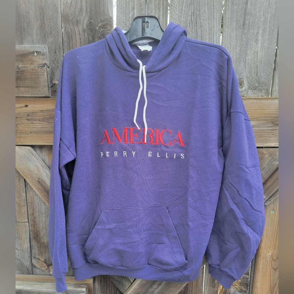 Y2K Perry Ellis America promotion hoodie , size men's large